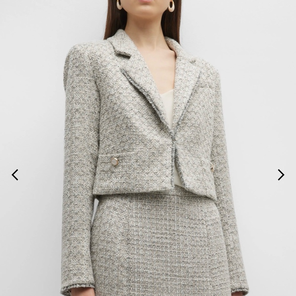 Paige Tweed Selyna Cropped Blazer size small